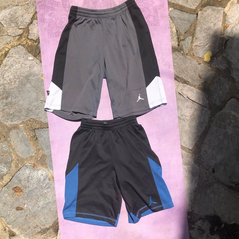 Two pairs of Jordan boys shorts